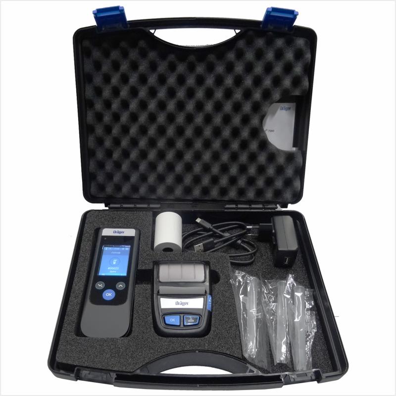 Алкотестер Dräger Alcotest 7000 з мобільним термопринтером Dräger Mobile Printer BT в кейсі